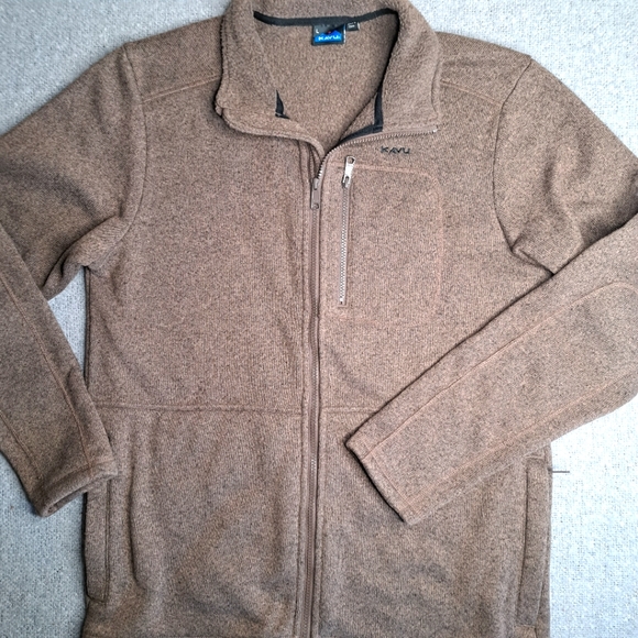 Kavu Other - Kavu Men's Baker Full Zip Collared Sweater Jacket size Large